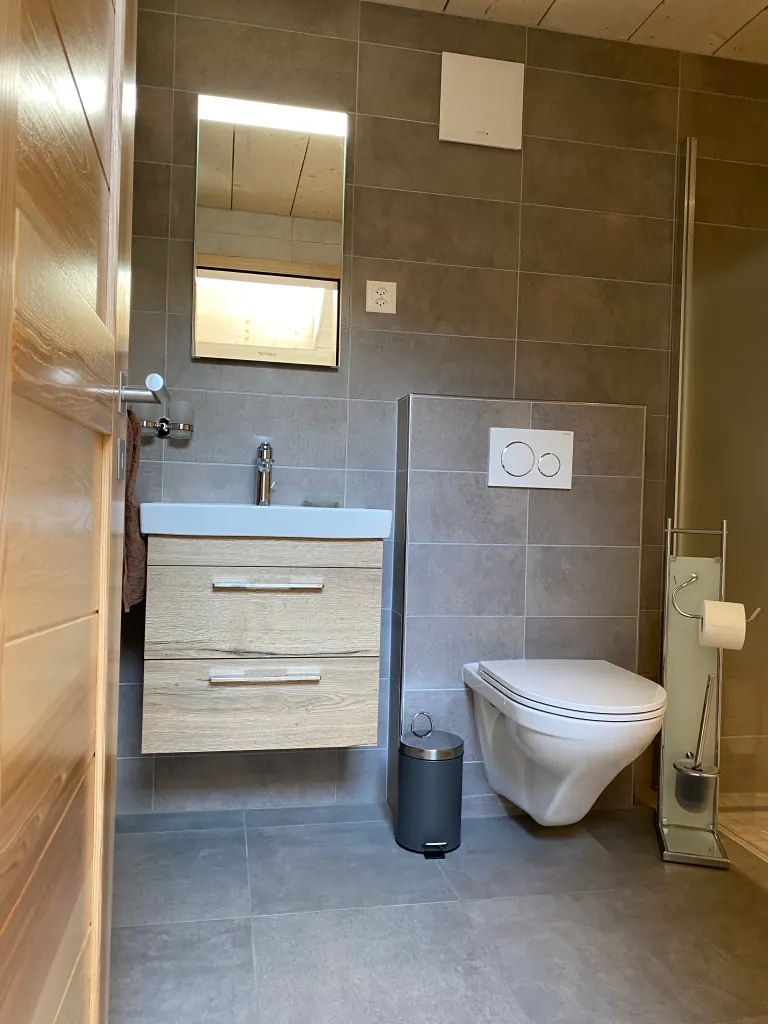 Lavabo suspendu et WC